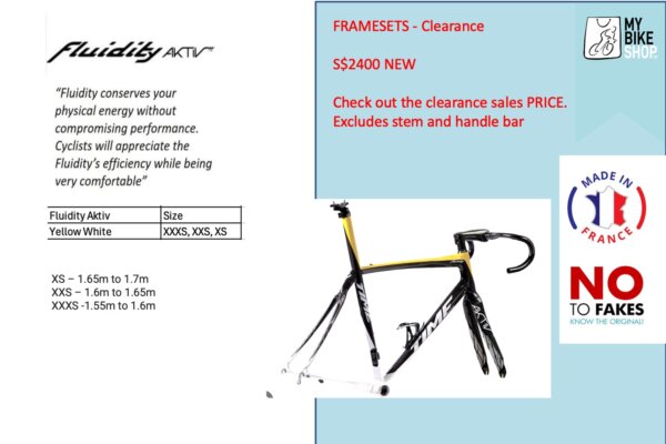 TIME Frame Set Fluidity with Aktiv fork (EXPORT) Final frames clearance