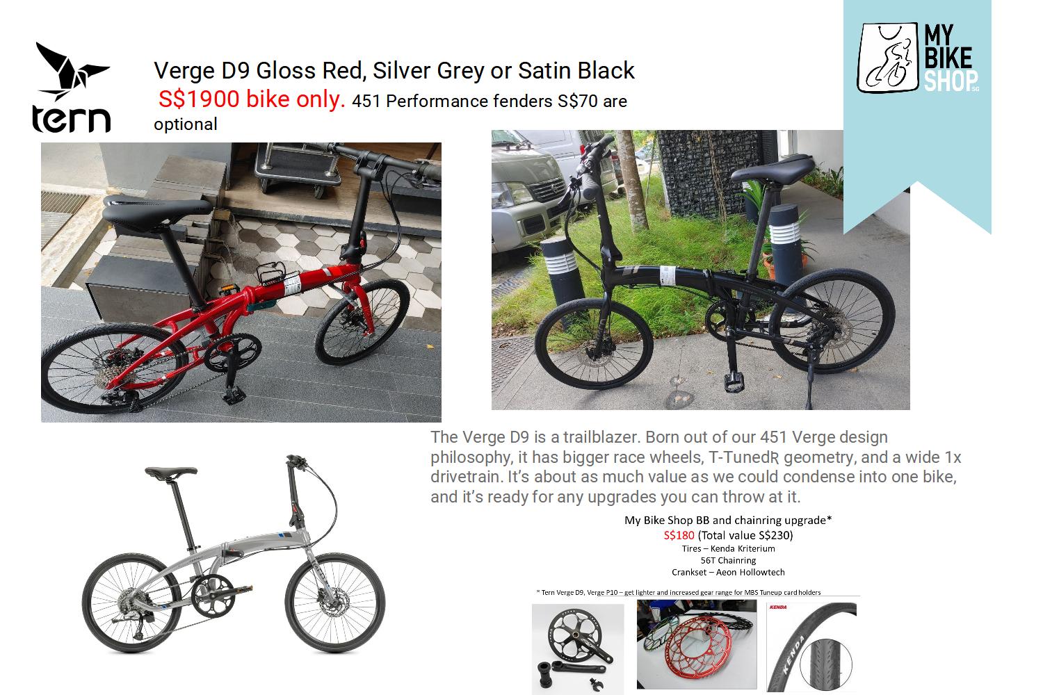 TERN Foldable Verge D9 Disty Direct (Inc GST, delivery and tuning for SG ONLY) - Image 7