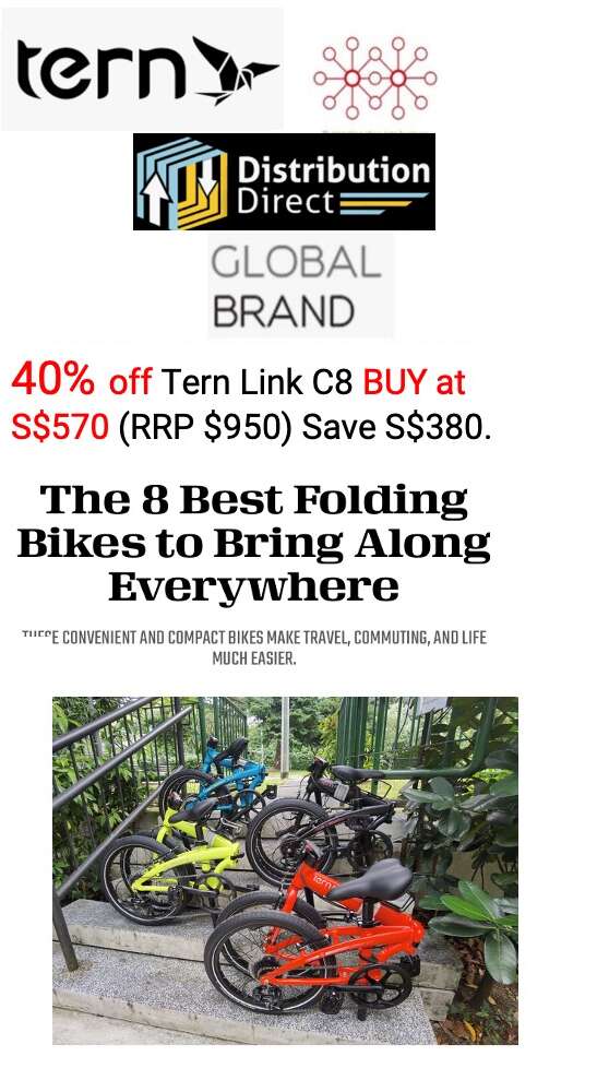 TERN Foldable Link B8 Disty Direct (With delivery and tuning for SG ONLY)
